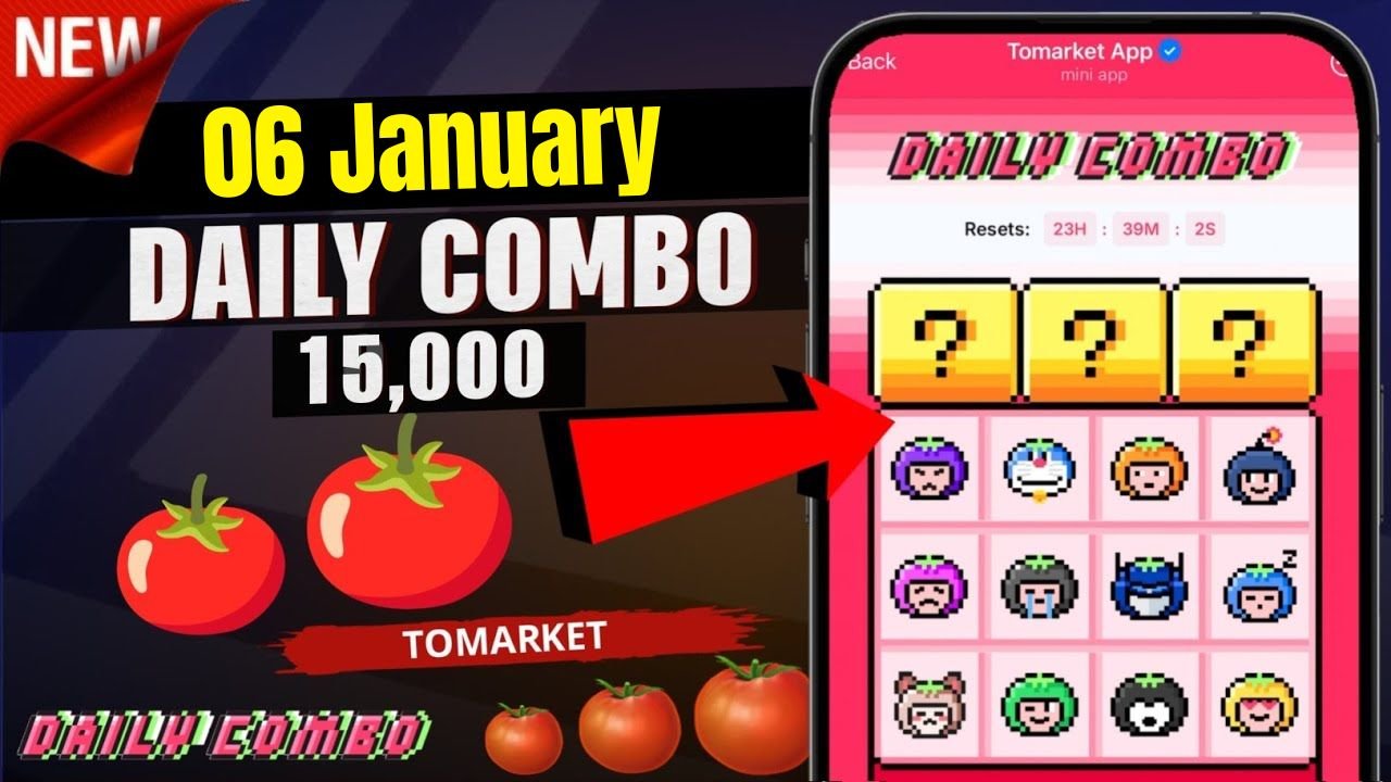 Tomarket Daily Combo 6 January 2026 (Today's Updated)